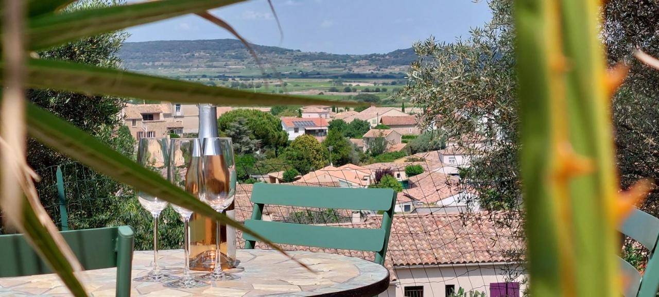 Beautiful Villa With A Stunning View Roujan Kültér fotó